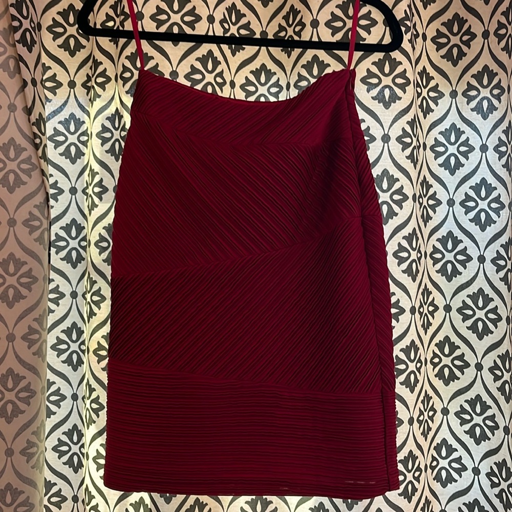 Antonio Melani lined red skirt size 0